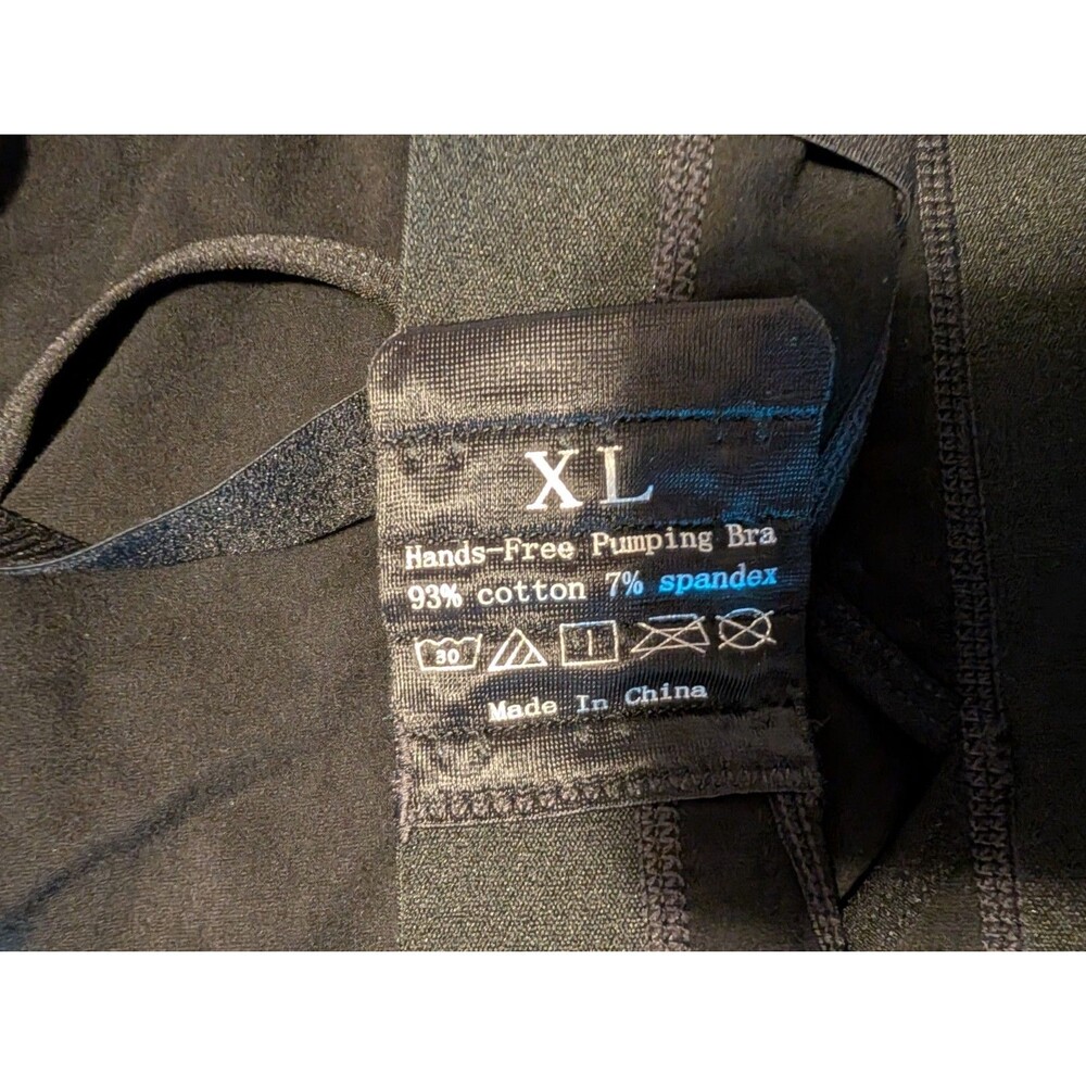 Momcozy Hands Free Nursing Pumping Bra w/Adjustable Strap Black Size XL MSRP $50 - Picture 3 of 3